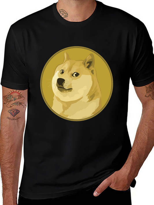 Doge Meme Black T-Shirt - Crypto Fashion