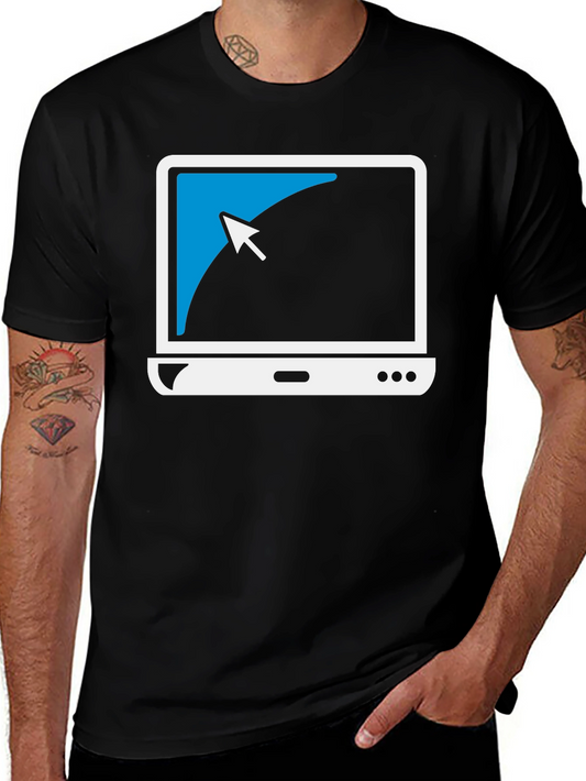Geek Chic Laptop Tee: Cool Computer Graphic T-Shirt