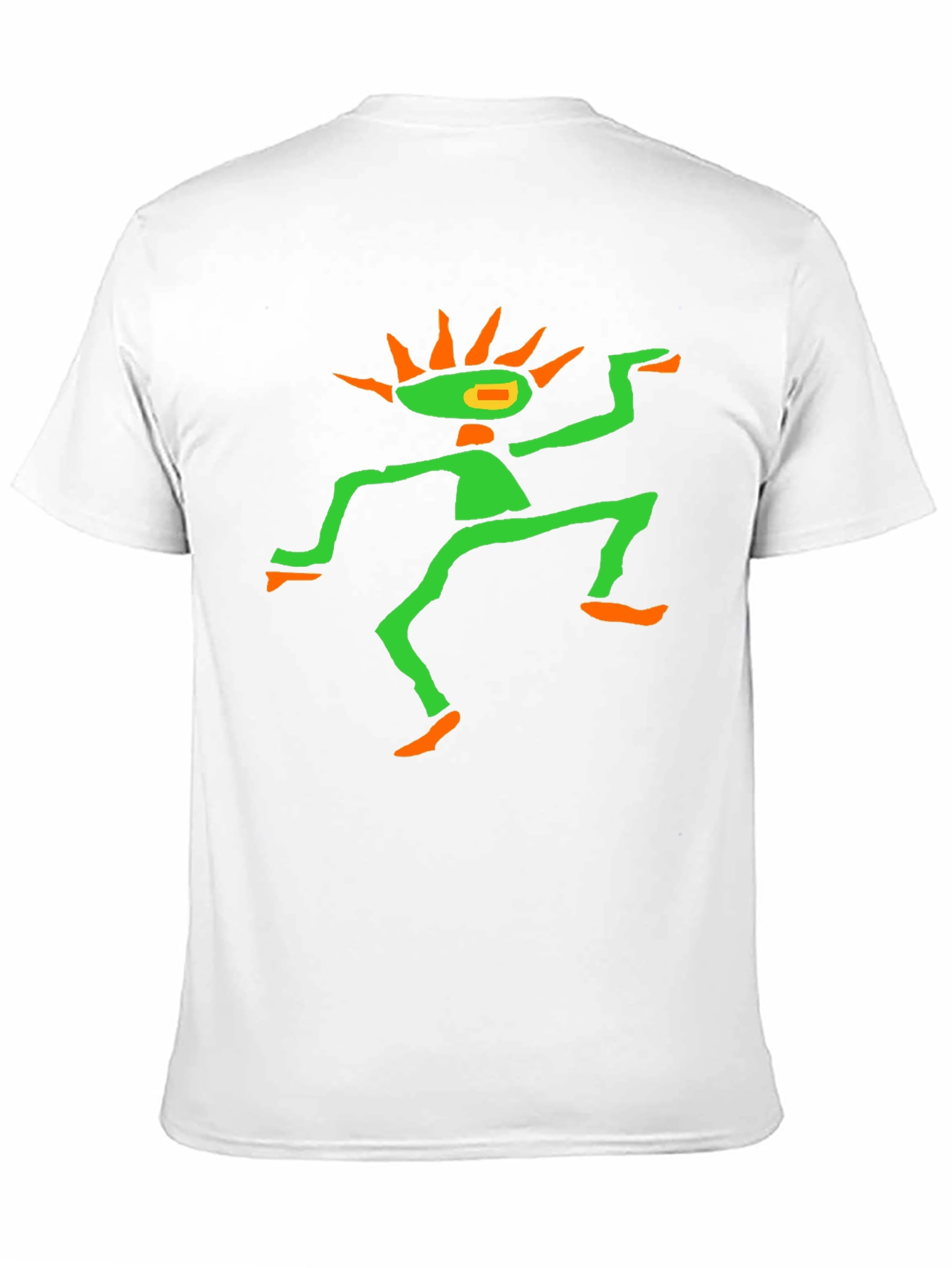 Psychedelic Graphic Tee - Black Cotton Blend