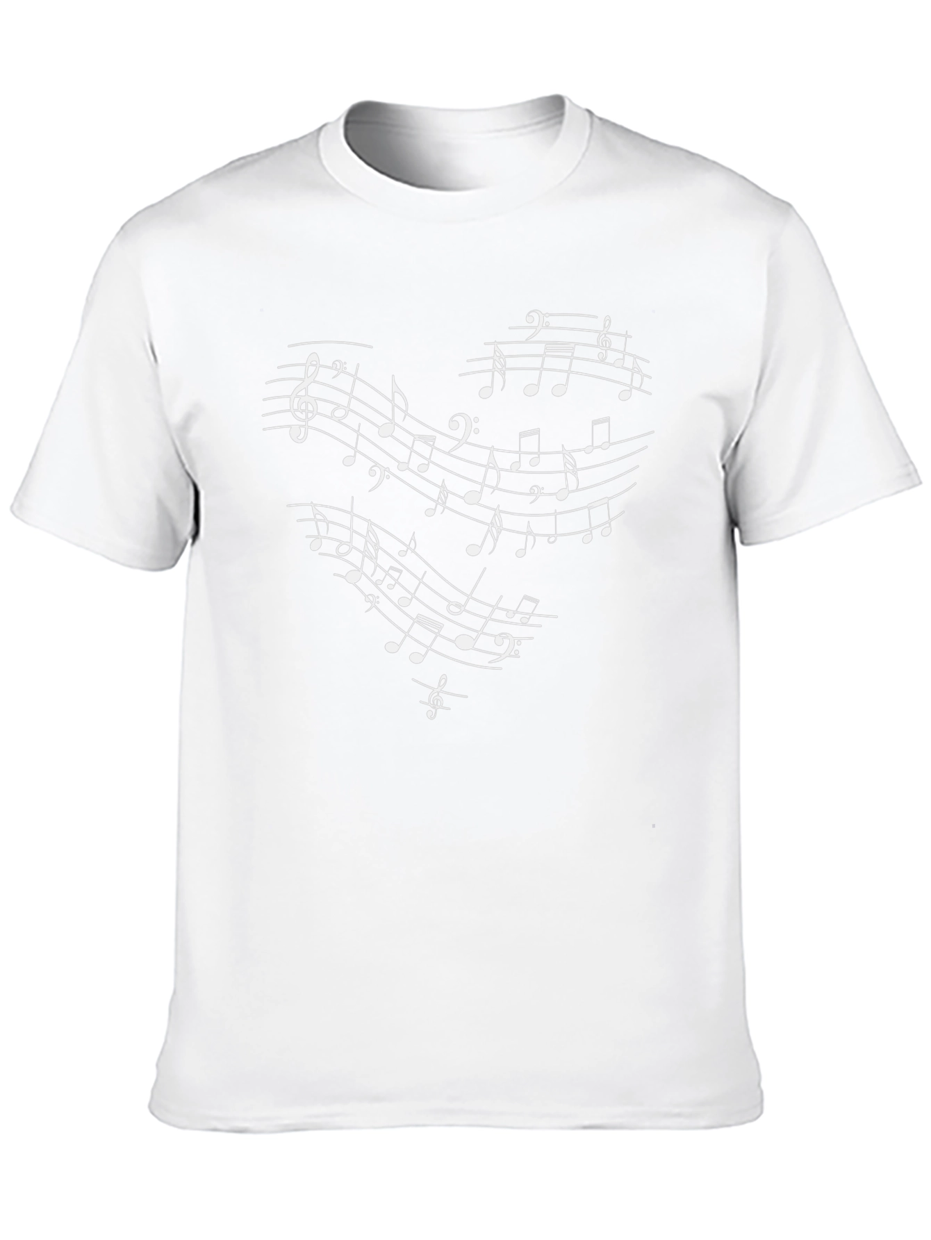 Musical Heart T-Shirt - Black Cotton Tee