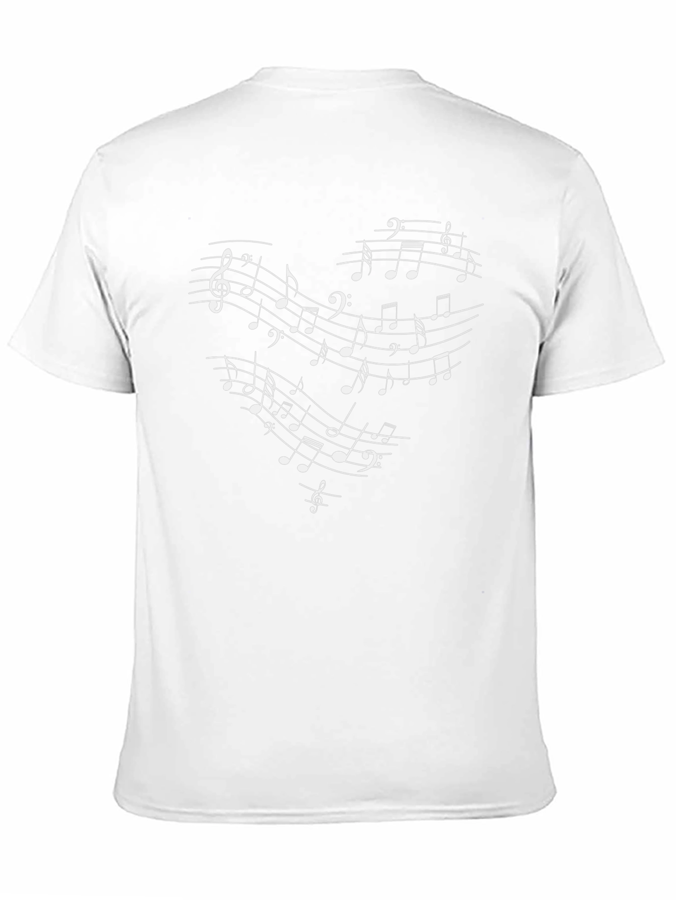 Musical Heart T-Shirt - Black Cotton Tee