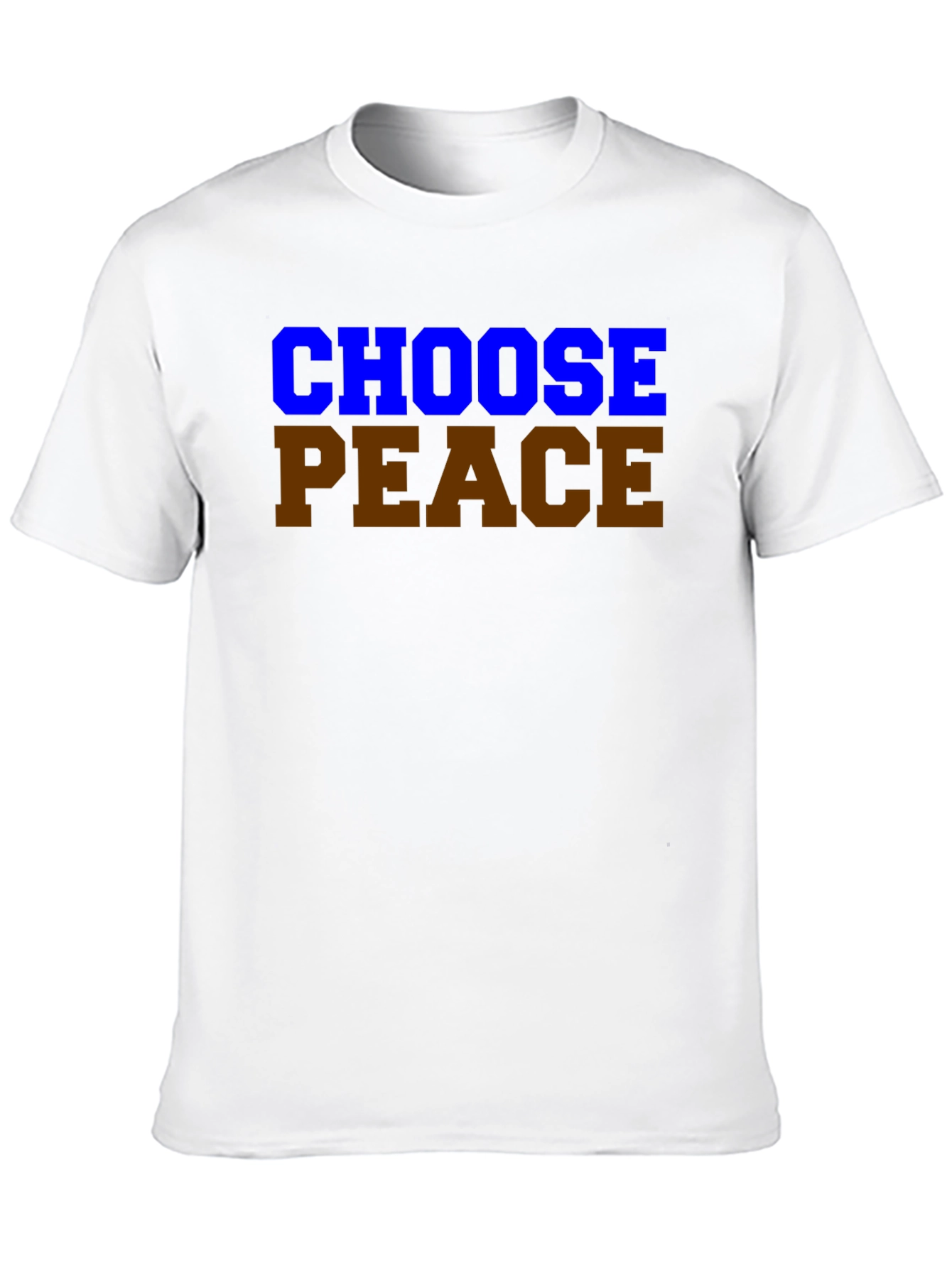 Choose Peace Graphic T-Shirt - Black Casual Tee
