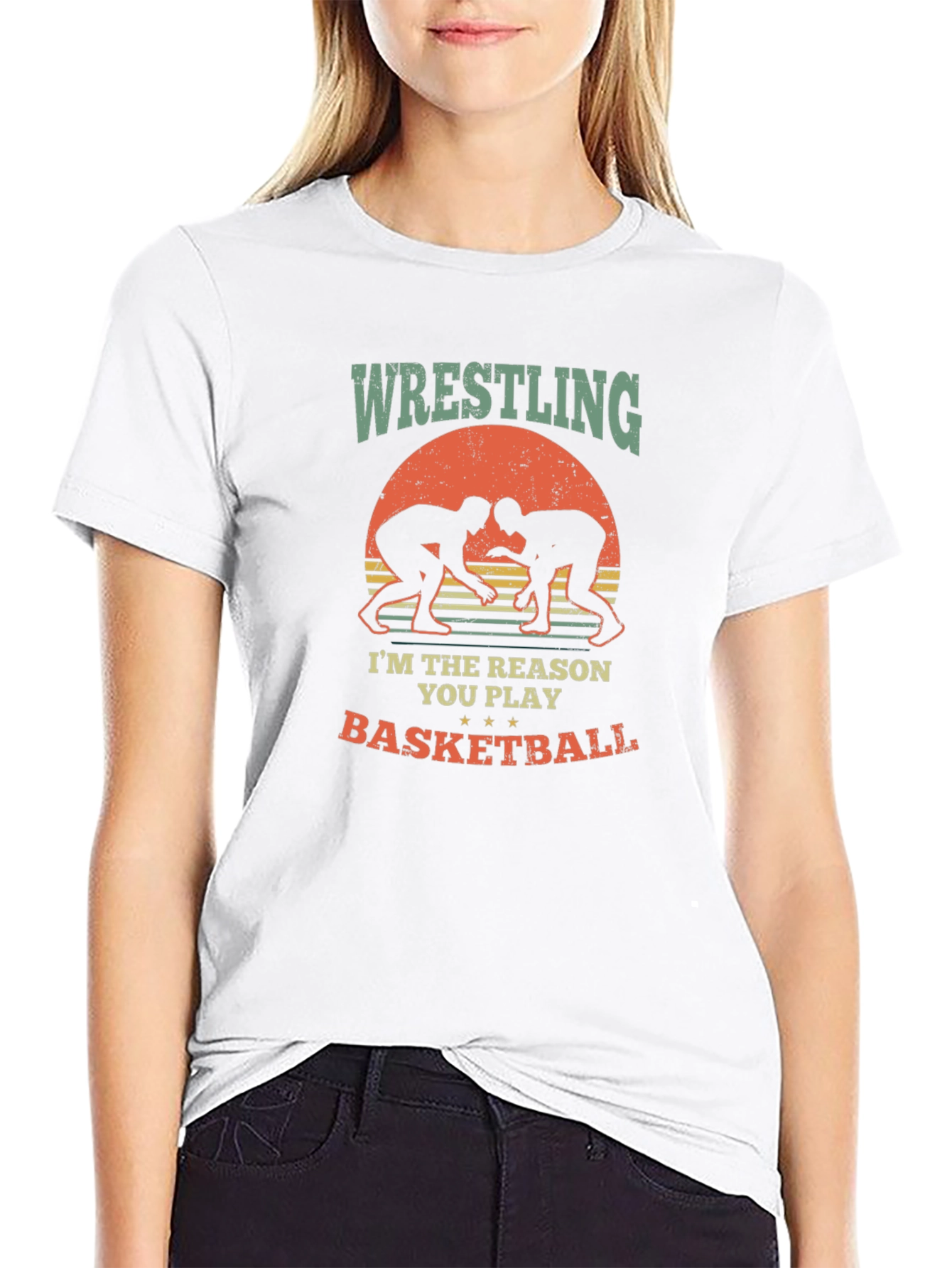 Wrestling Basketball Reason Graphic Tee