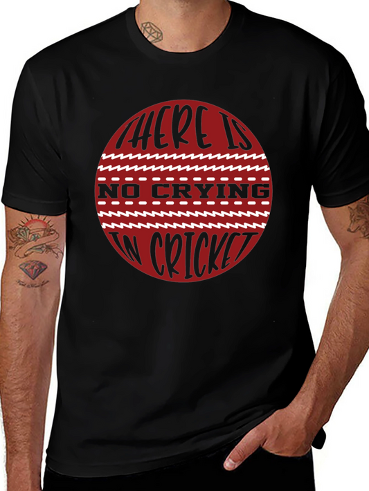 Cricket Lovers T-Shirt - No Crying in Cricket