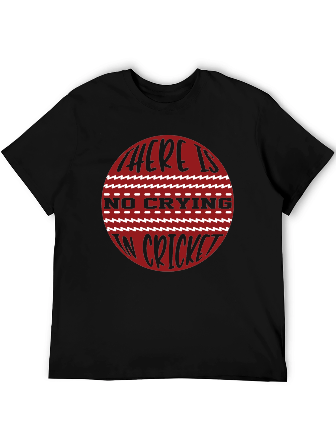 Cricket Lovers T-Shirt - No Crying in Cricket