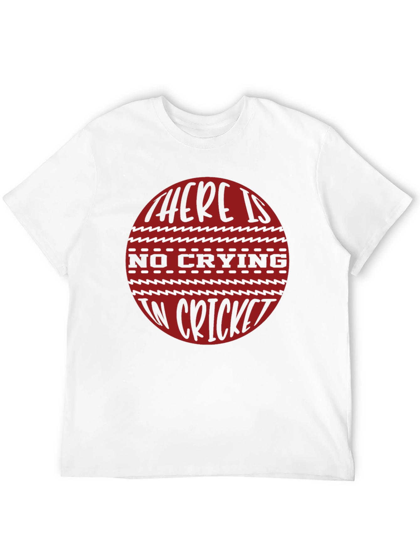 Cricket Lovers T-Shirt - No Crying in Cricket