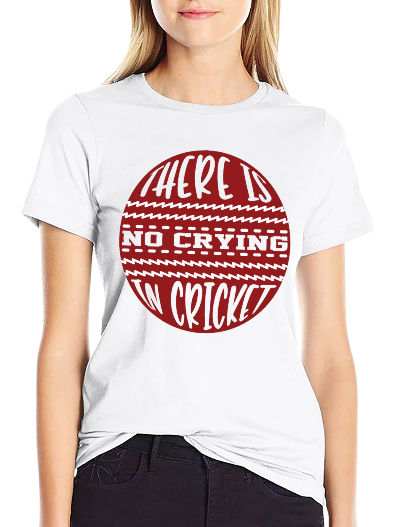 Cricket Lovers T-Shirt - No Crying in Cricket