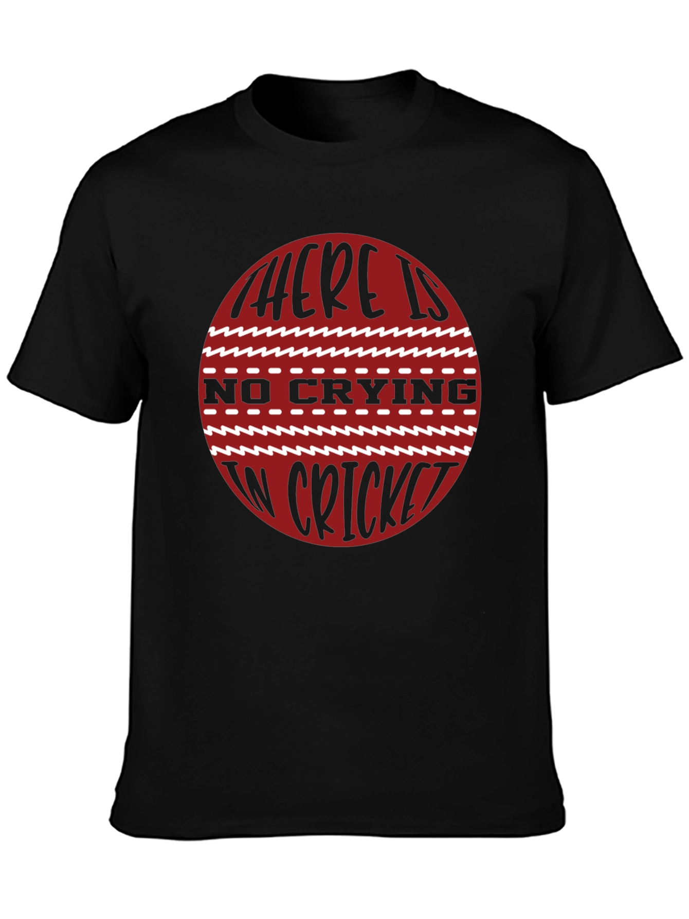 Cricket Lovers T-Shirt - No Crying in Cricket