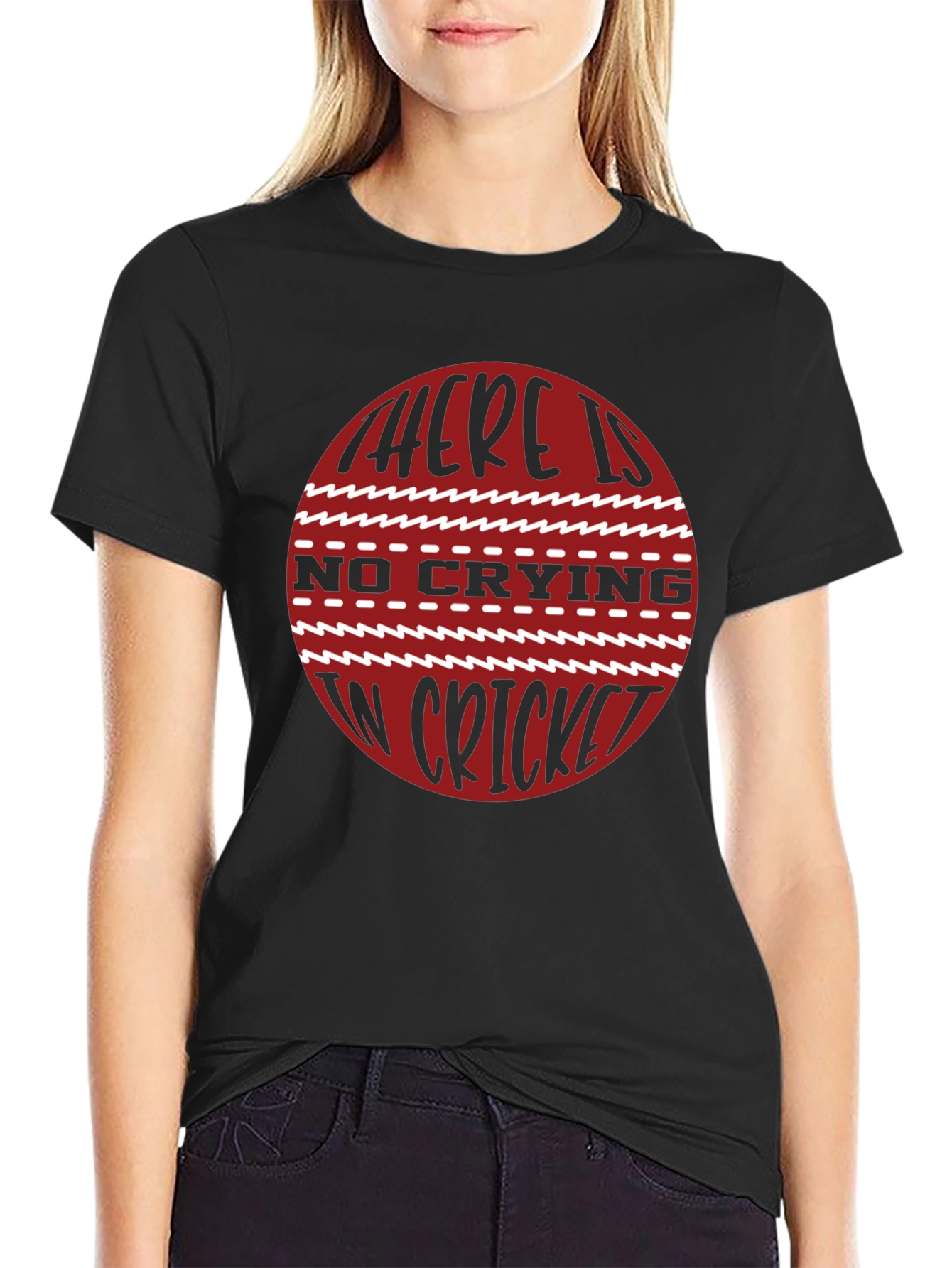 Cricket Lovers T-Shirt - No Crying in Cricket