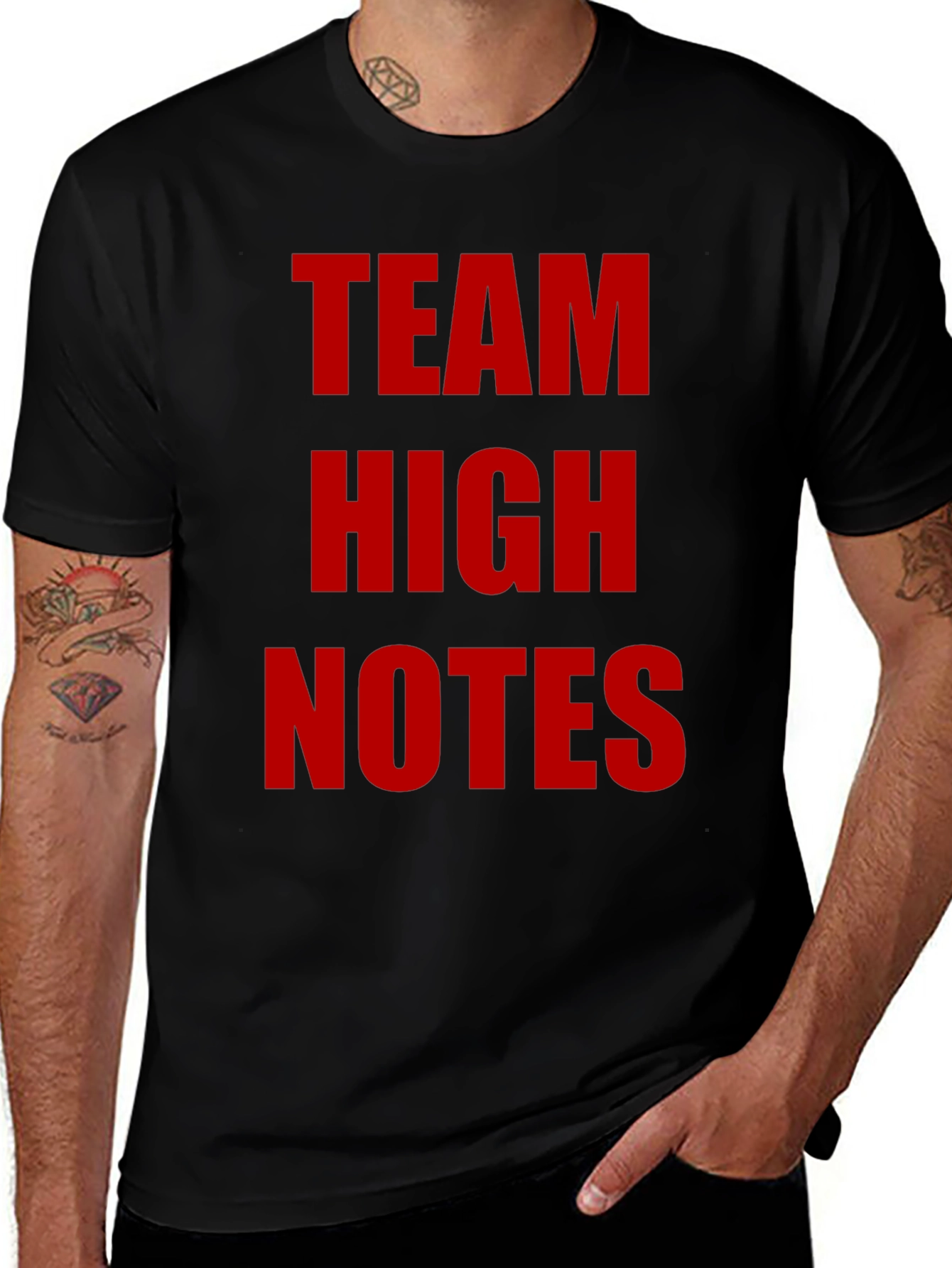 Team High Notes Graphic Tee - Black T-Shirt