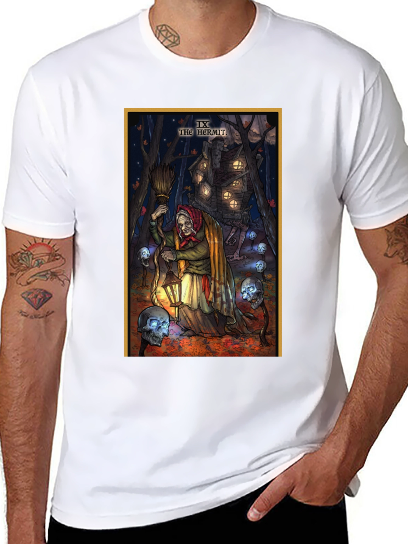 The Hermit Tarot Card T-Shirt