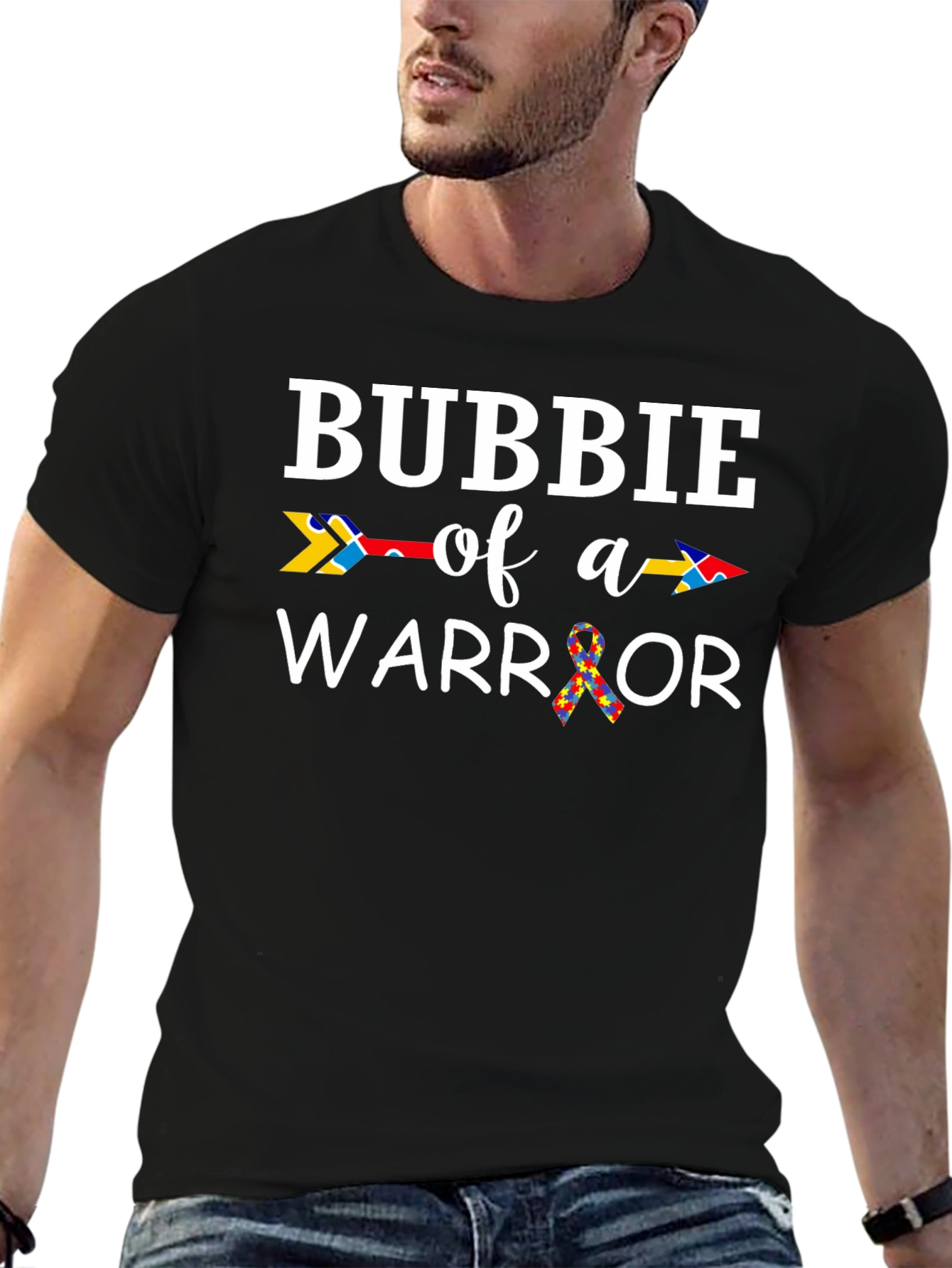 Bubbie of a Warrior Autism Awareness T-Shirt