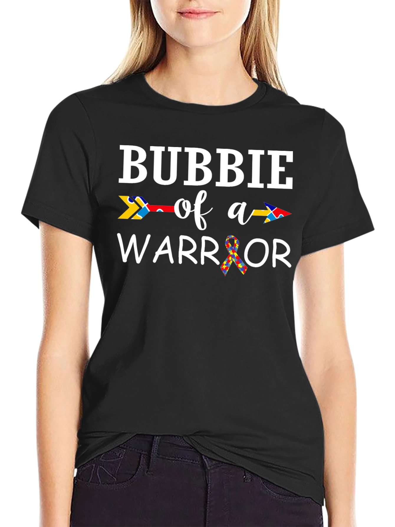 Bubbie of a Warrior Autism Awareness T-Shirt