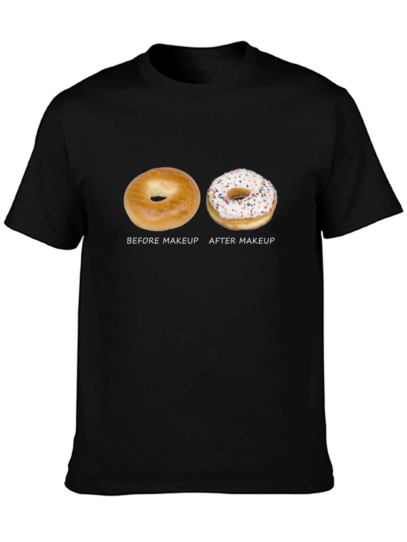 Donut Makeup T-Shirt - Funny & Stylish