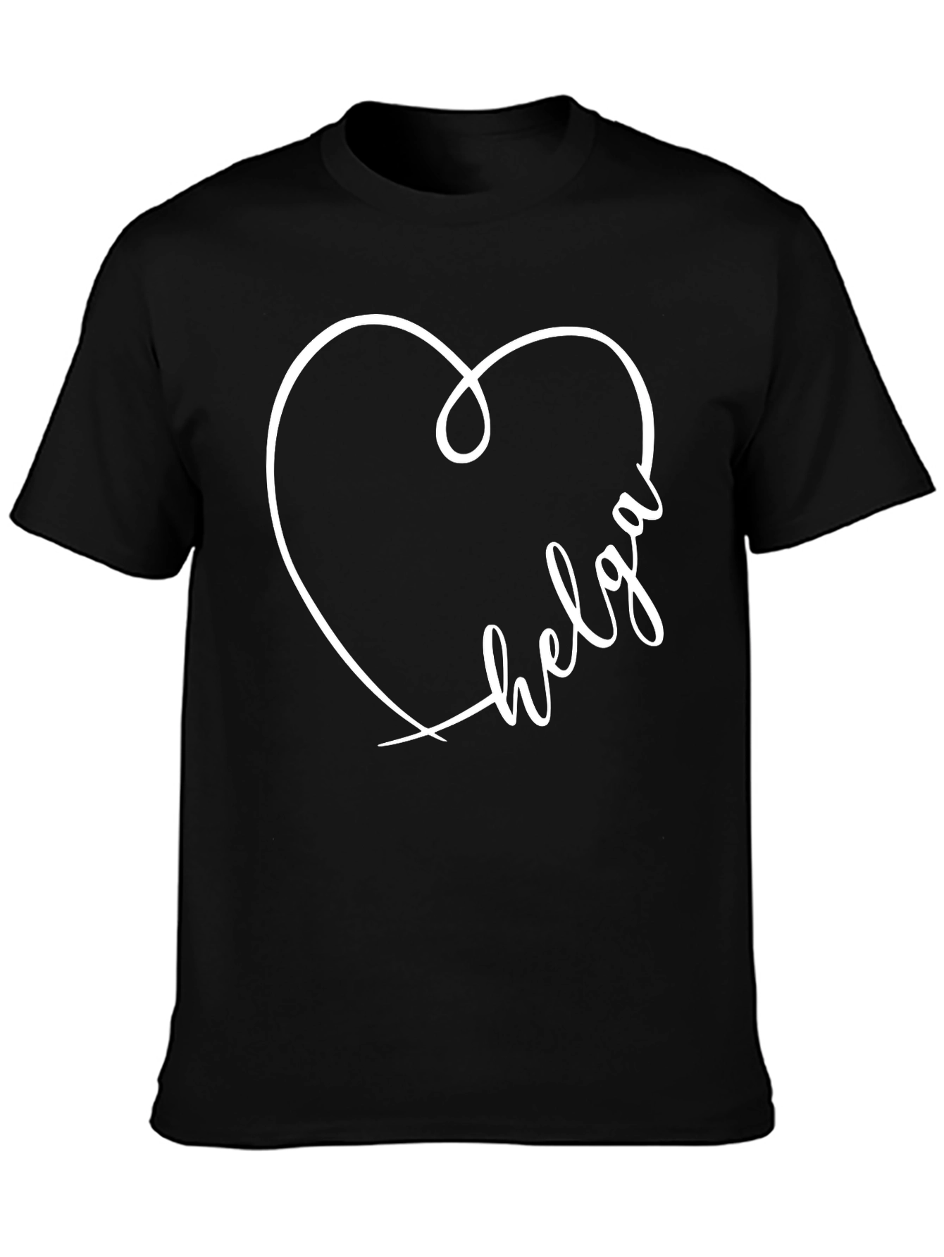 Helga Heart Graphic T-Shirt - Trendy Unisex Tee