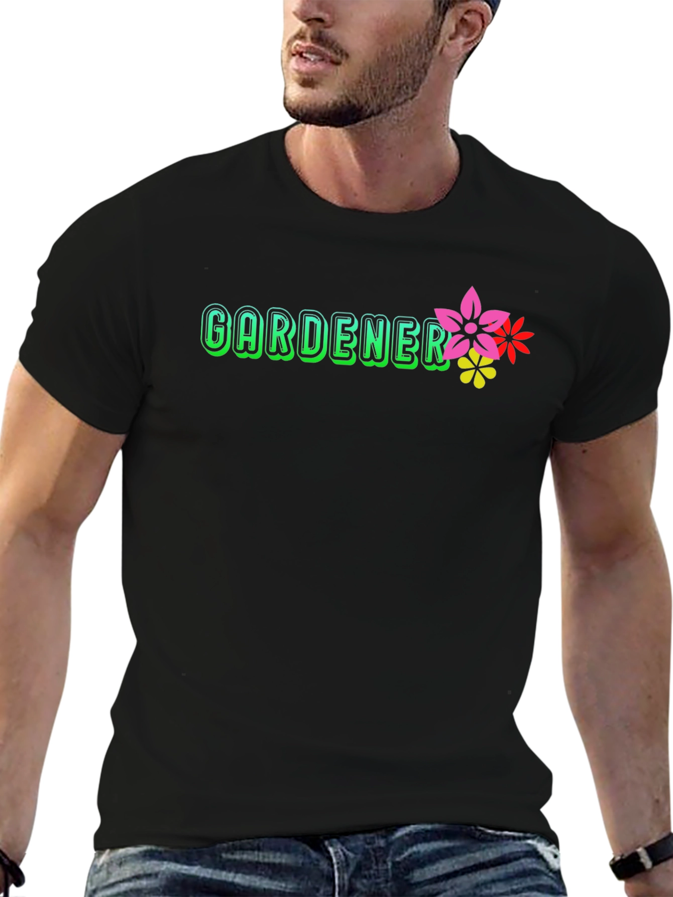 Gardener Graphic T-Shirt - Black