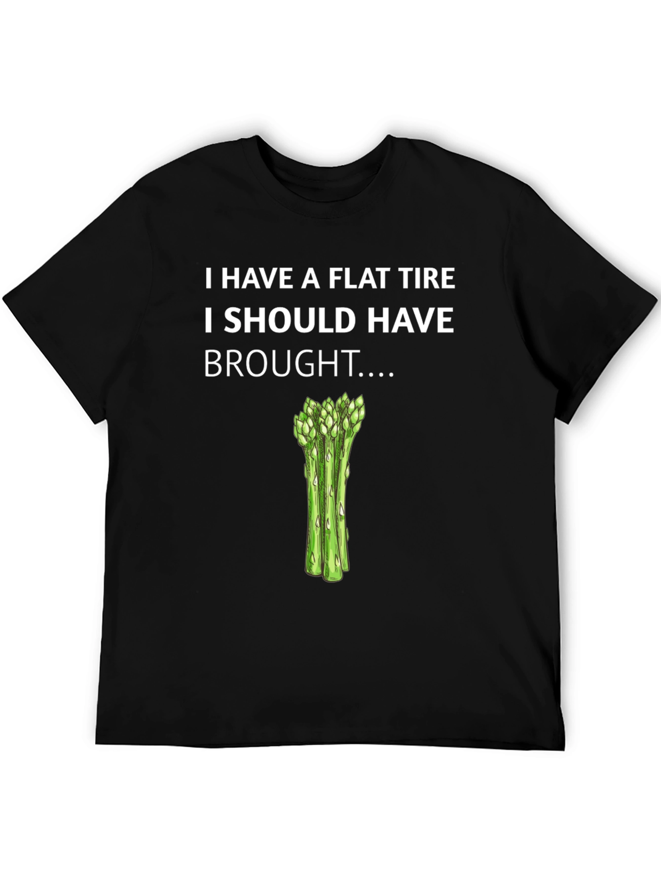 Flat Tire Asparagus T-Shirt Funny Graphic Tee