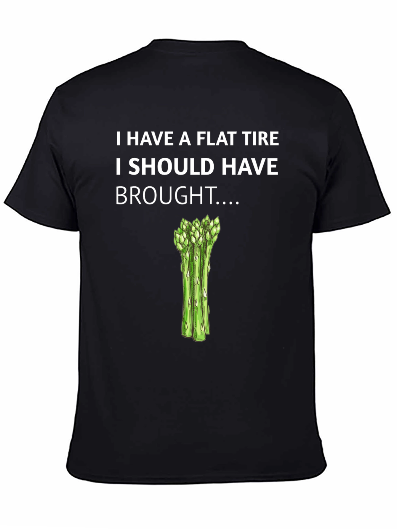 Flat Tire Asparagus T-Shirt Funny Graphic Tee