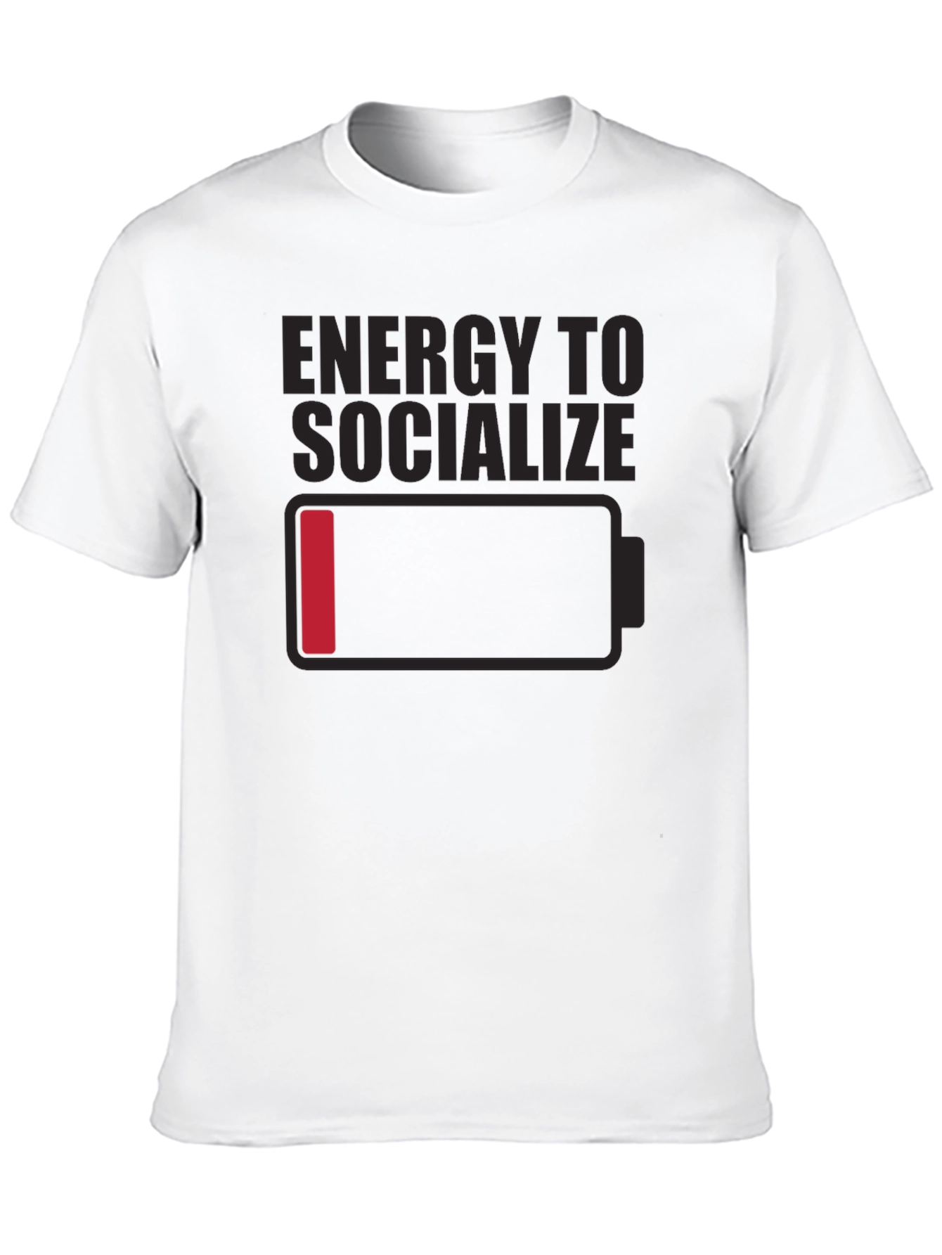 Low Energy Socializing Humor Graphic Tee
