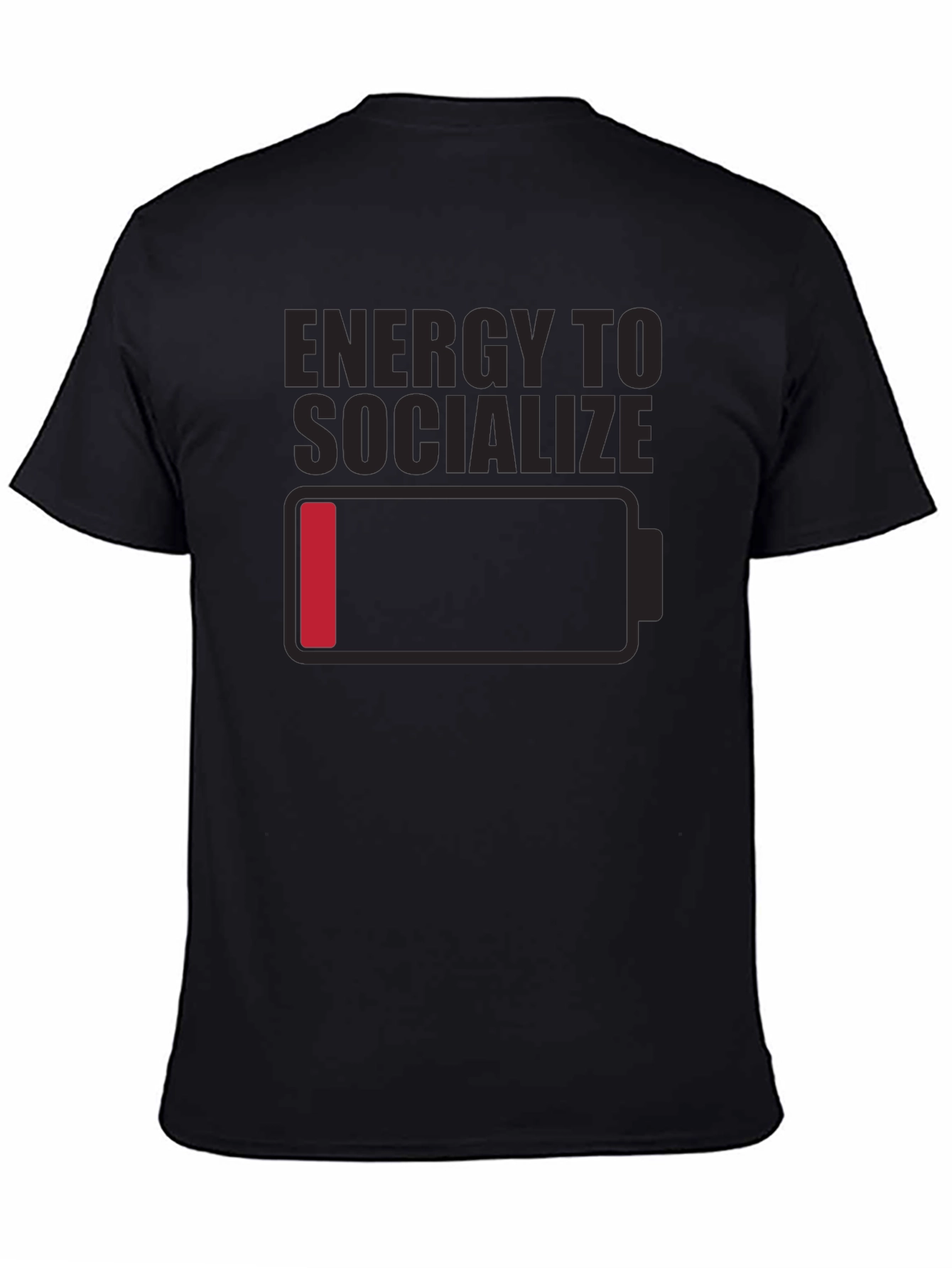 Low Energy Socializing Humor Graphic Tee