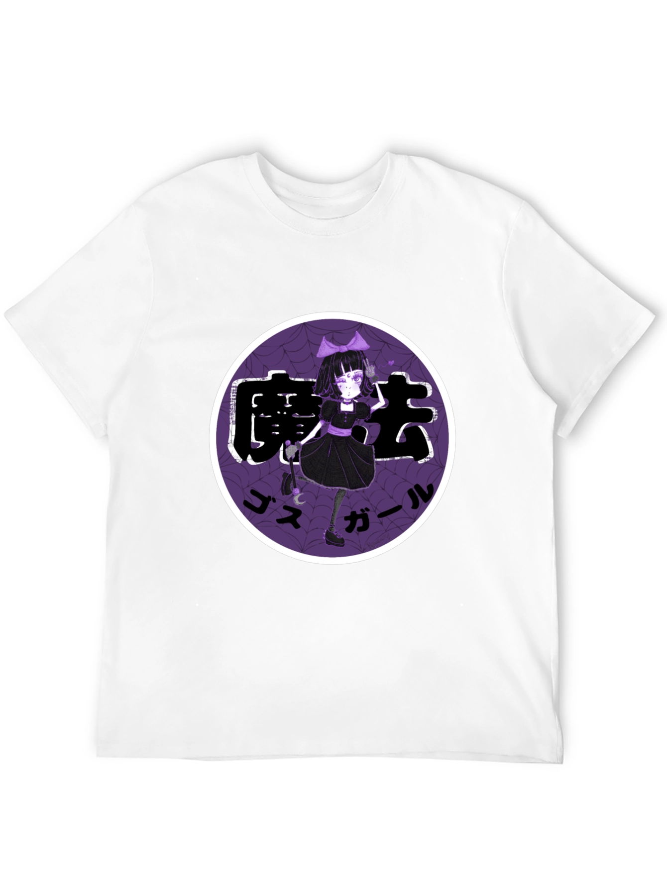 Anime Girl Graphic Tee - Emo Style