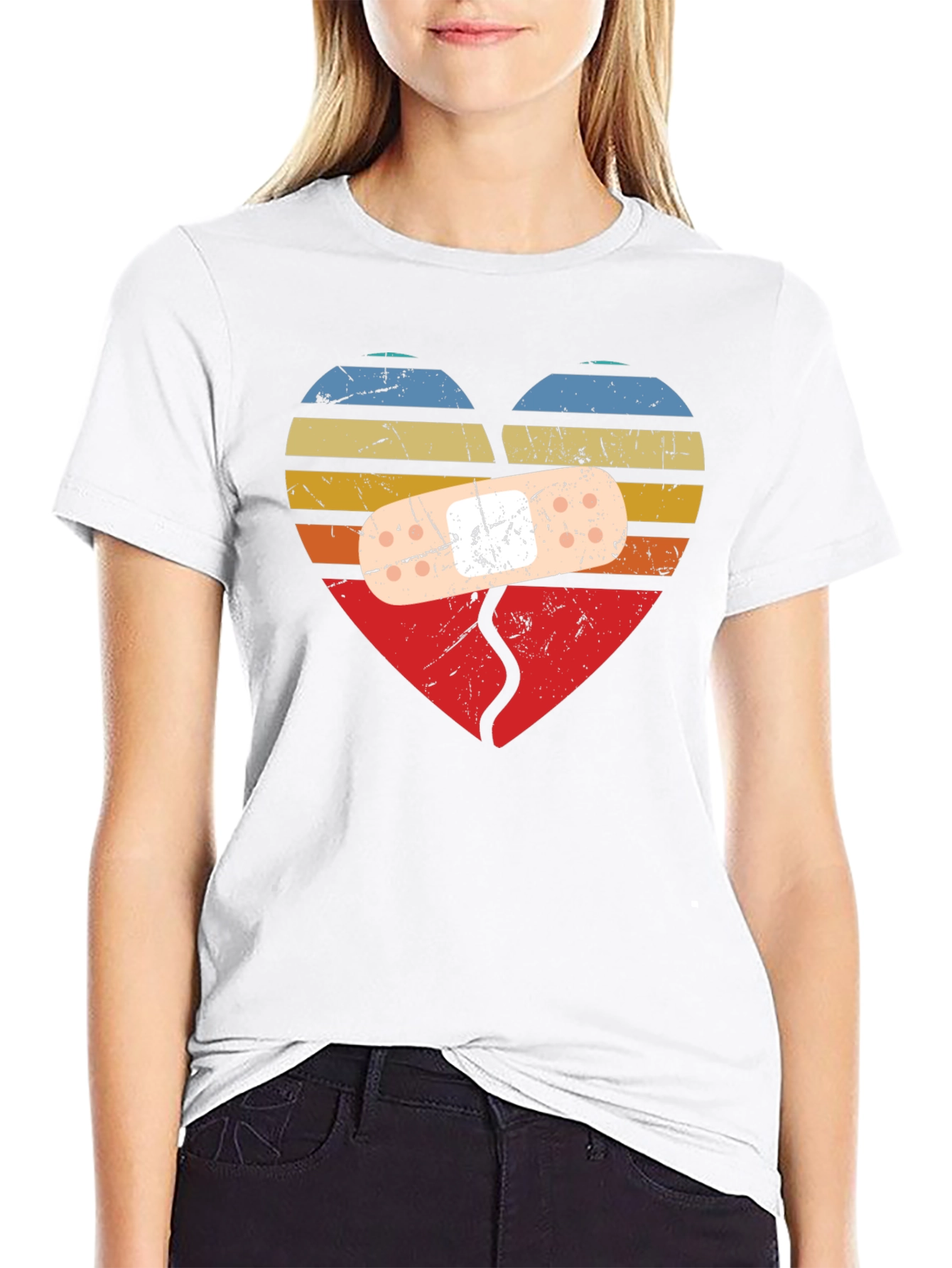 Broken Heart Bandage T-Shirt