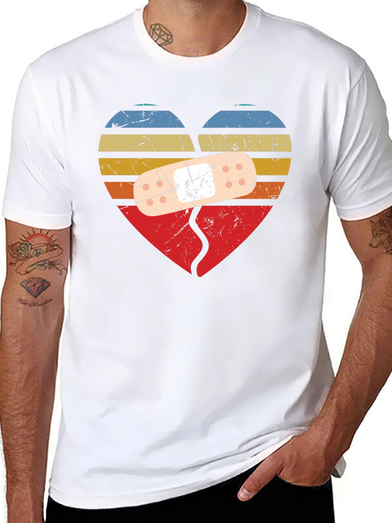 Broken Heart Bandage T-Shirt