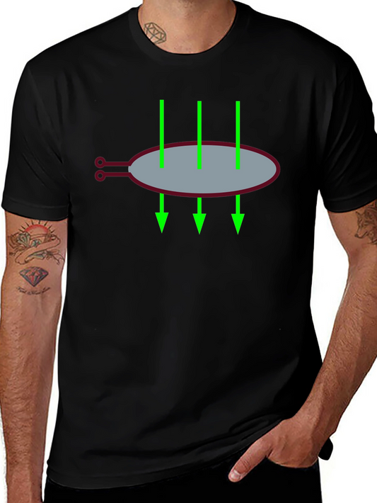 Black T-Shirt with Graphic Design
