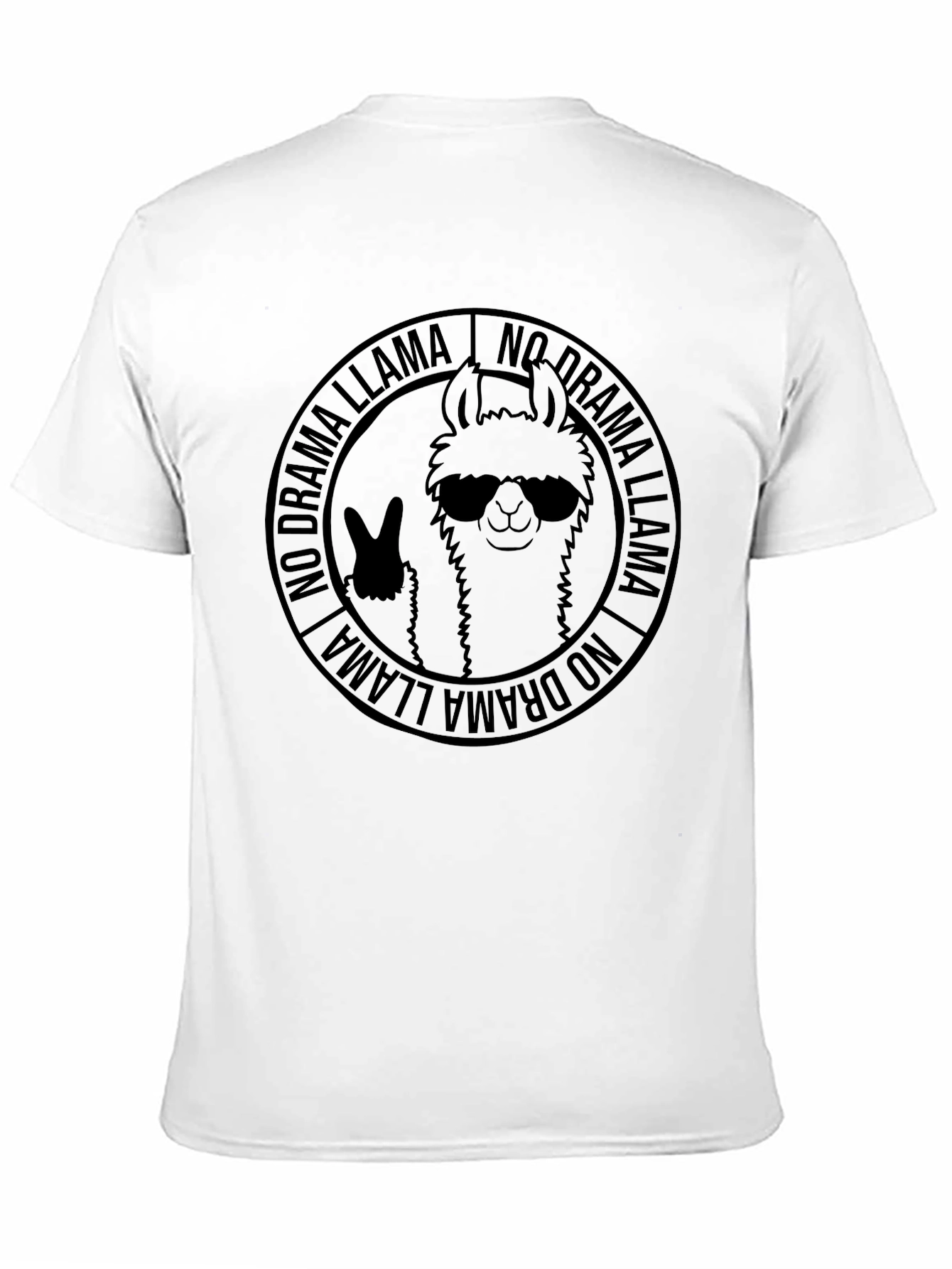 No Drama Llama T-Shirt - Cool Graphic Tee