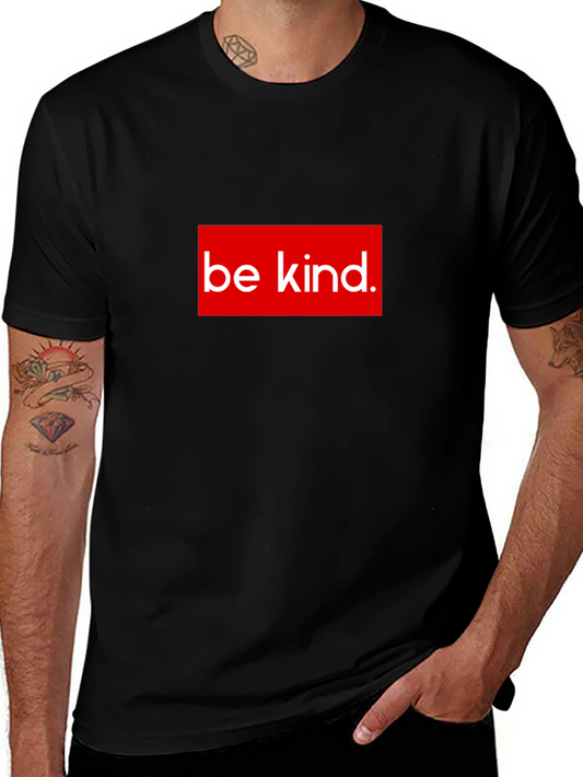 Be Kind Graphic Tee - Red Box Design - Soft Cotton