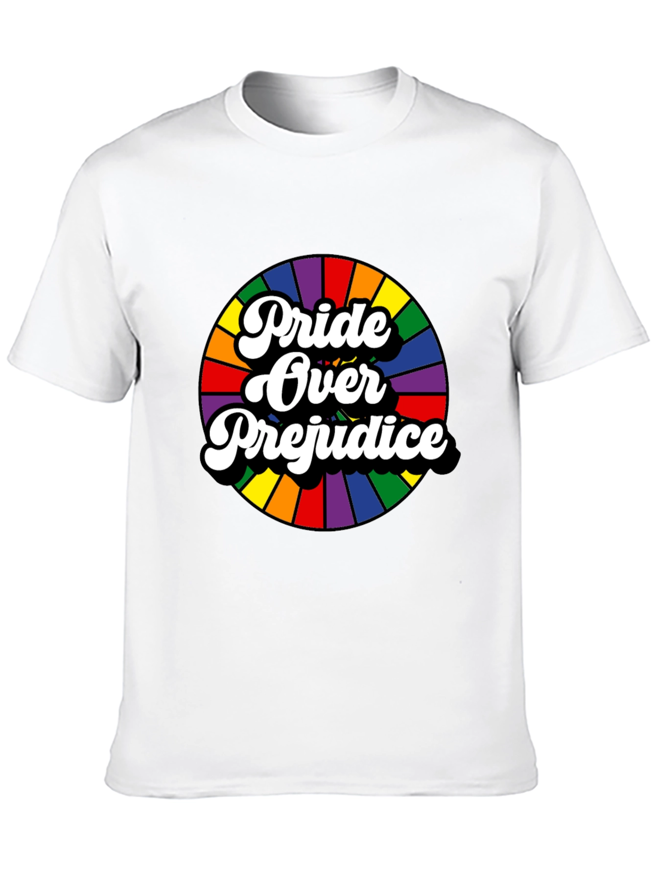 Pride Over Prejudice Graphic Tee - Black