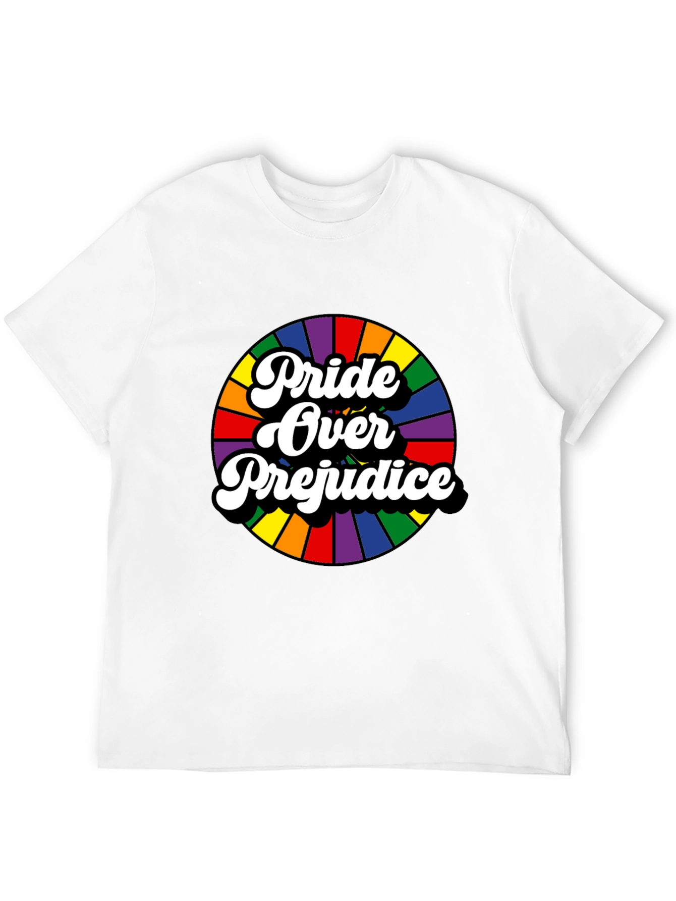 Pride Over Prejudice Graphic Tee - Black