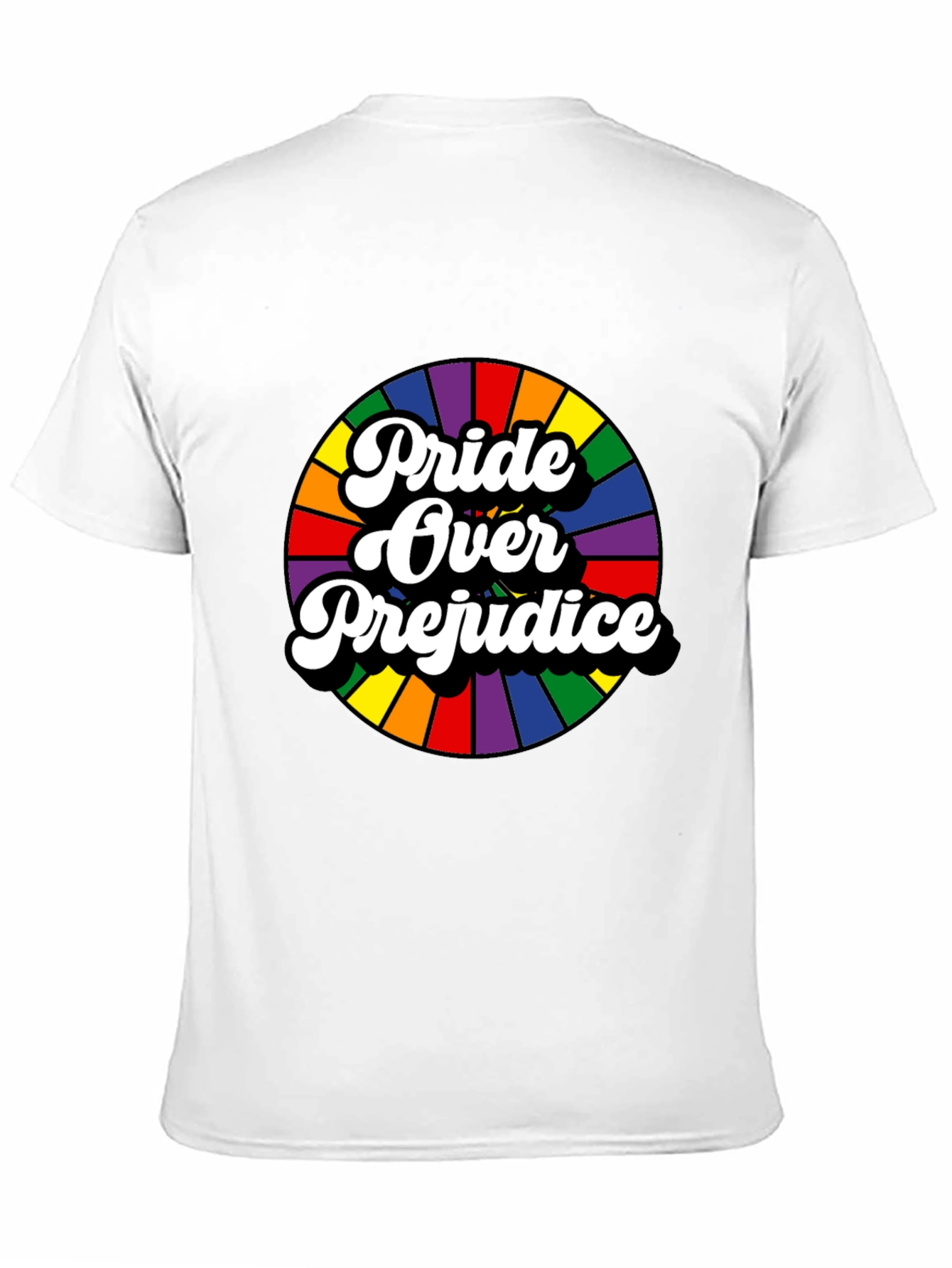 Pride Over Prejudice Graphic Tee - Black