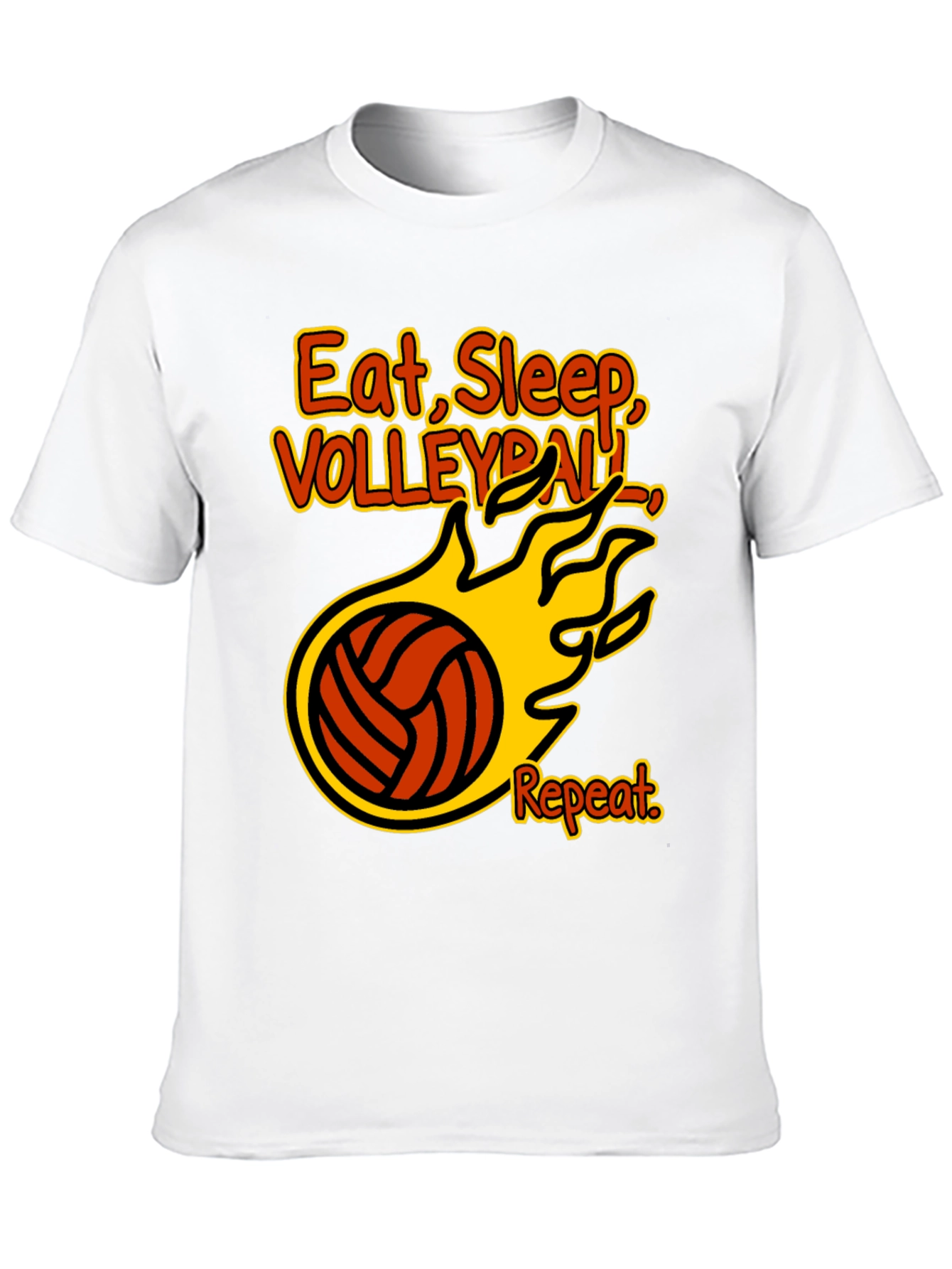 Eat Sleep Volleyball Repeat Graphic Tee