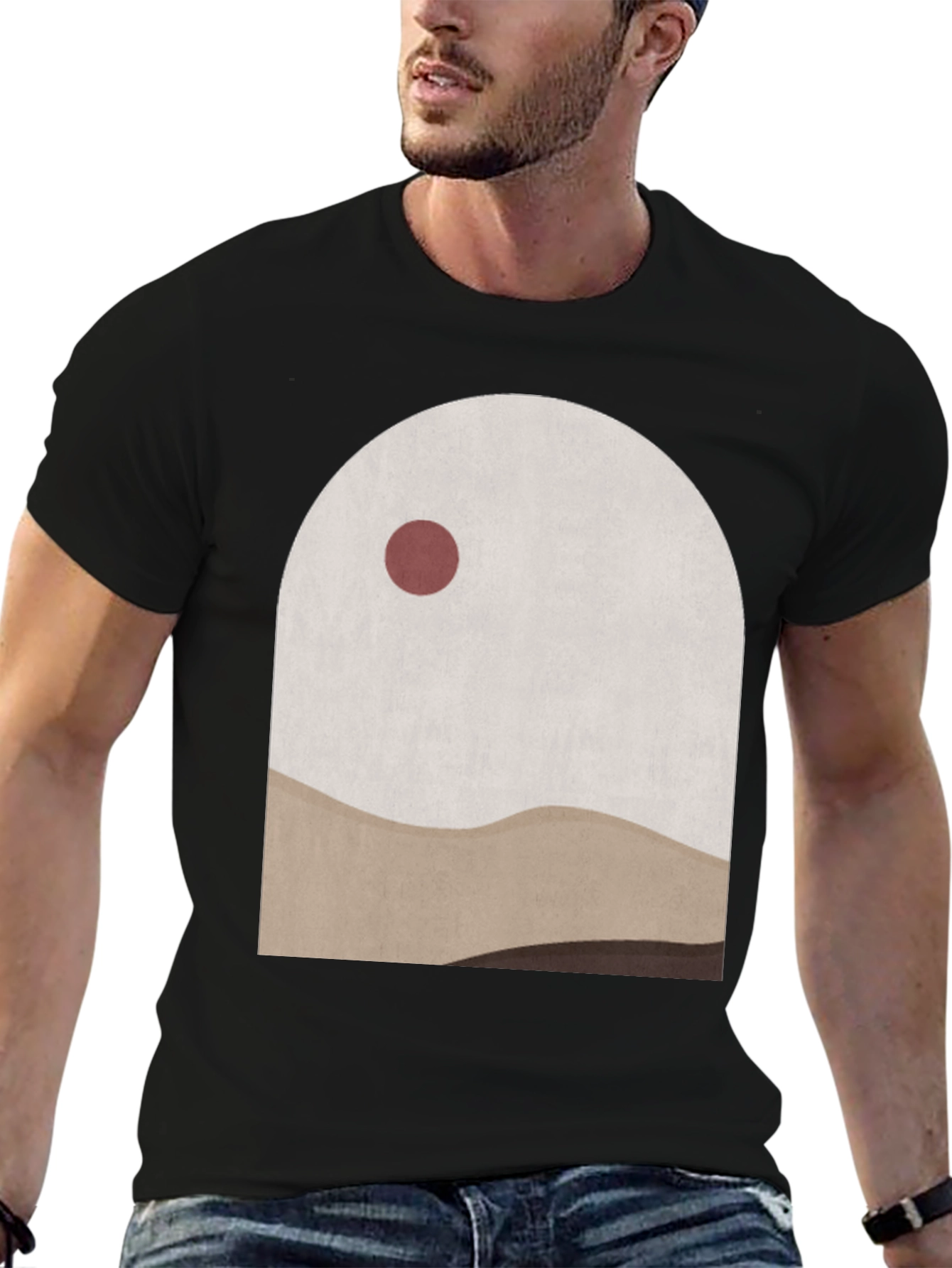 Minimalist Landscape Graphic Tee - Archway Design