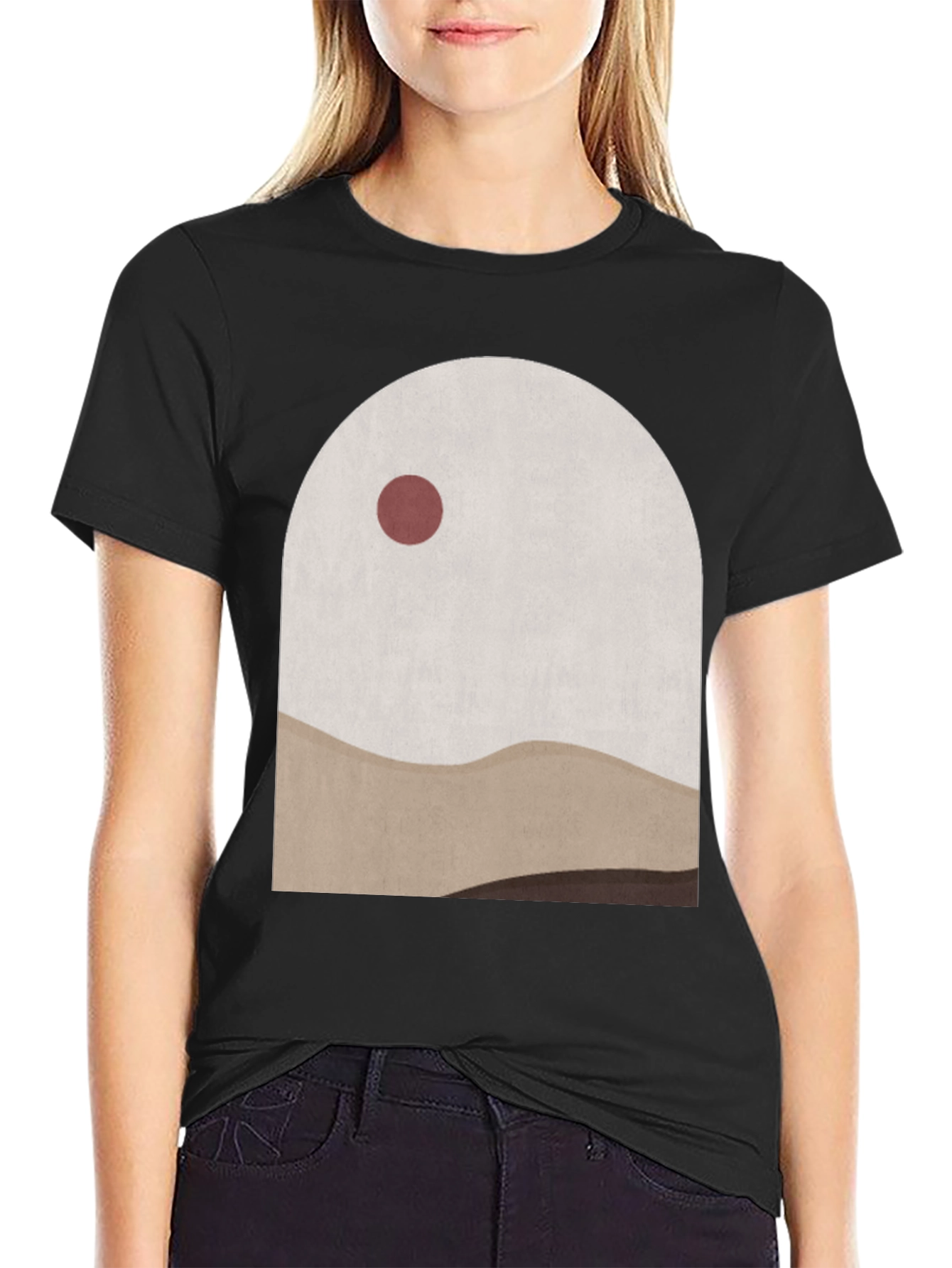 Minimalist Landscape Graphic Tee - Archway Design