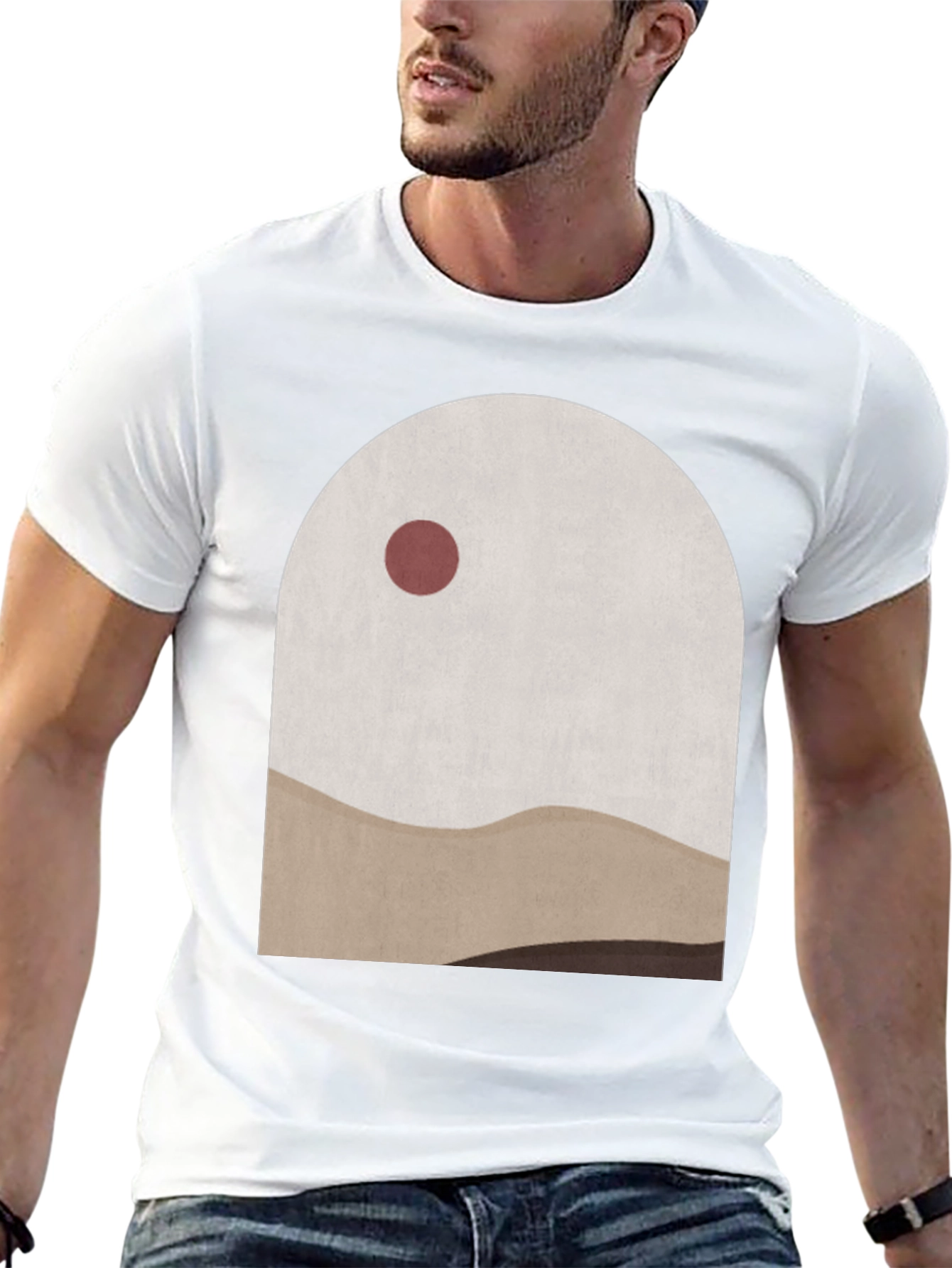 Minimalist Landscape Graphic Tee - Archway Design