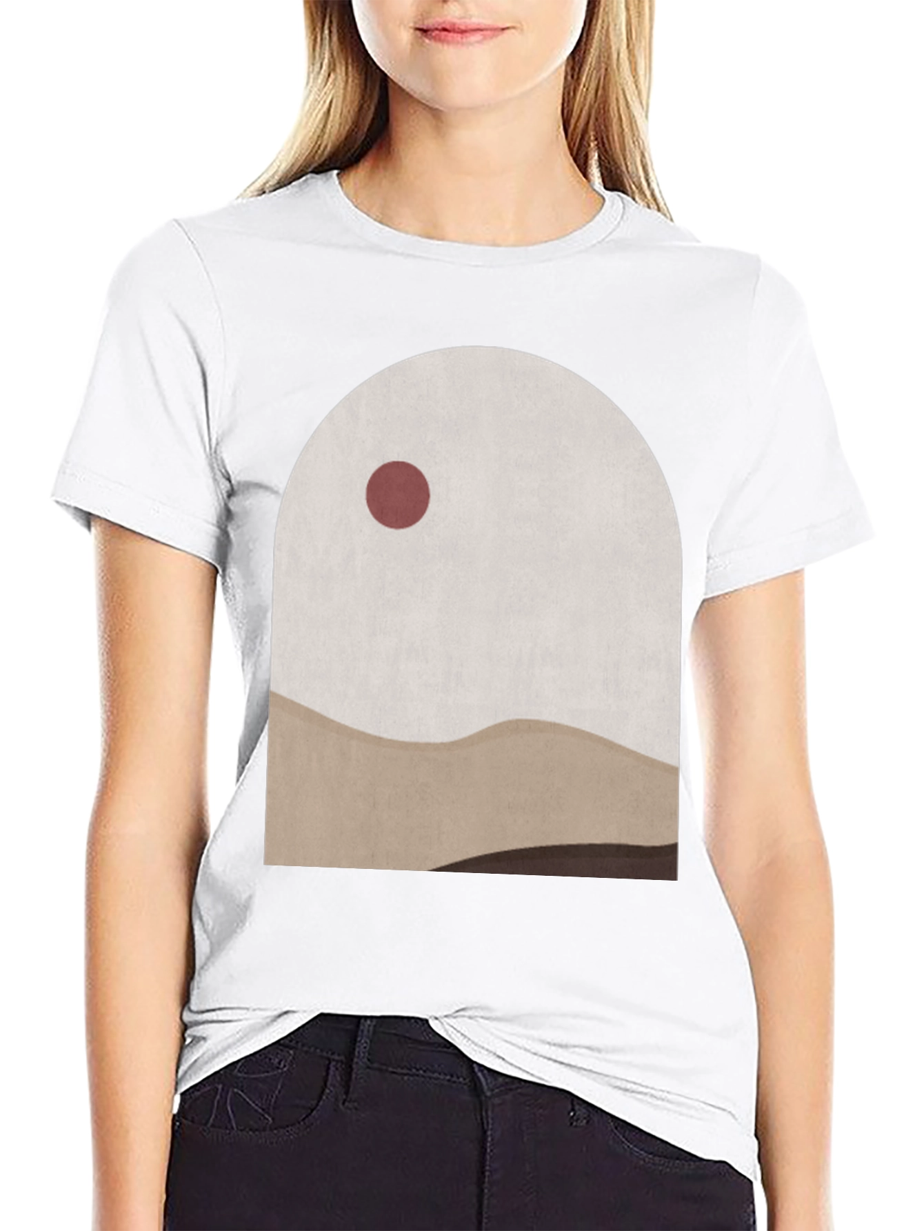 Minimalist Landscape Graphic Tee - Archway Design