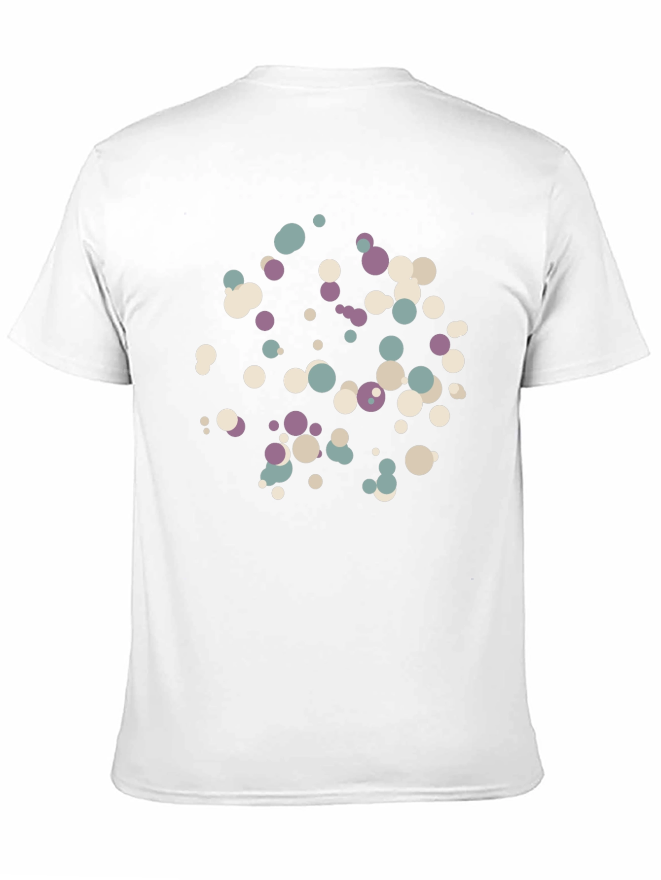 Abstract Dot Pattern Black T-Shirt