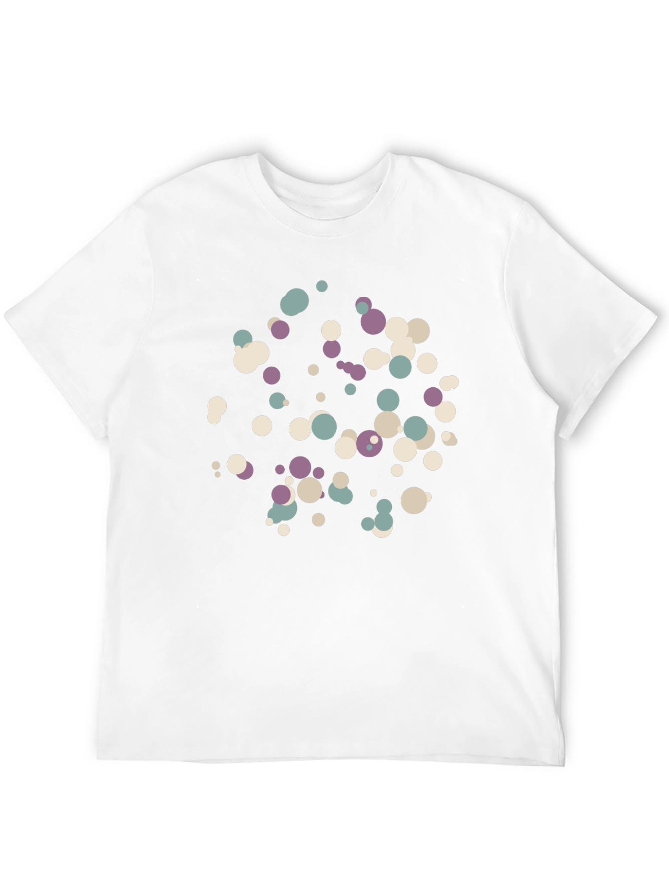 Abstract Dot Pattern Black T-Shirt