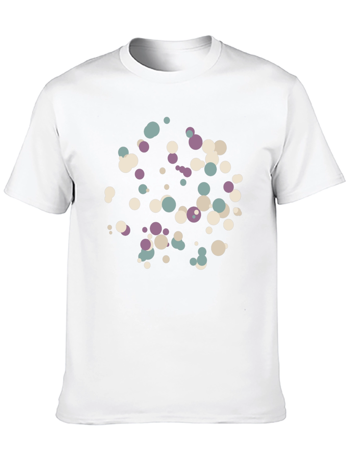 Abstract Dot Pattern Black T-Shirt