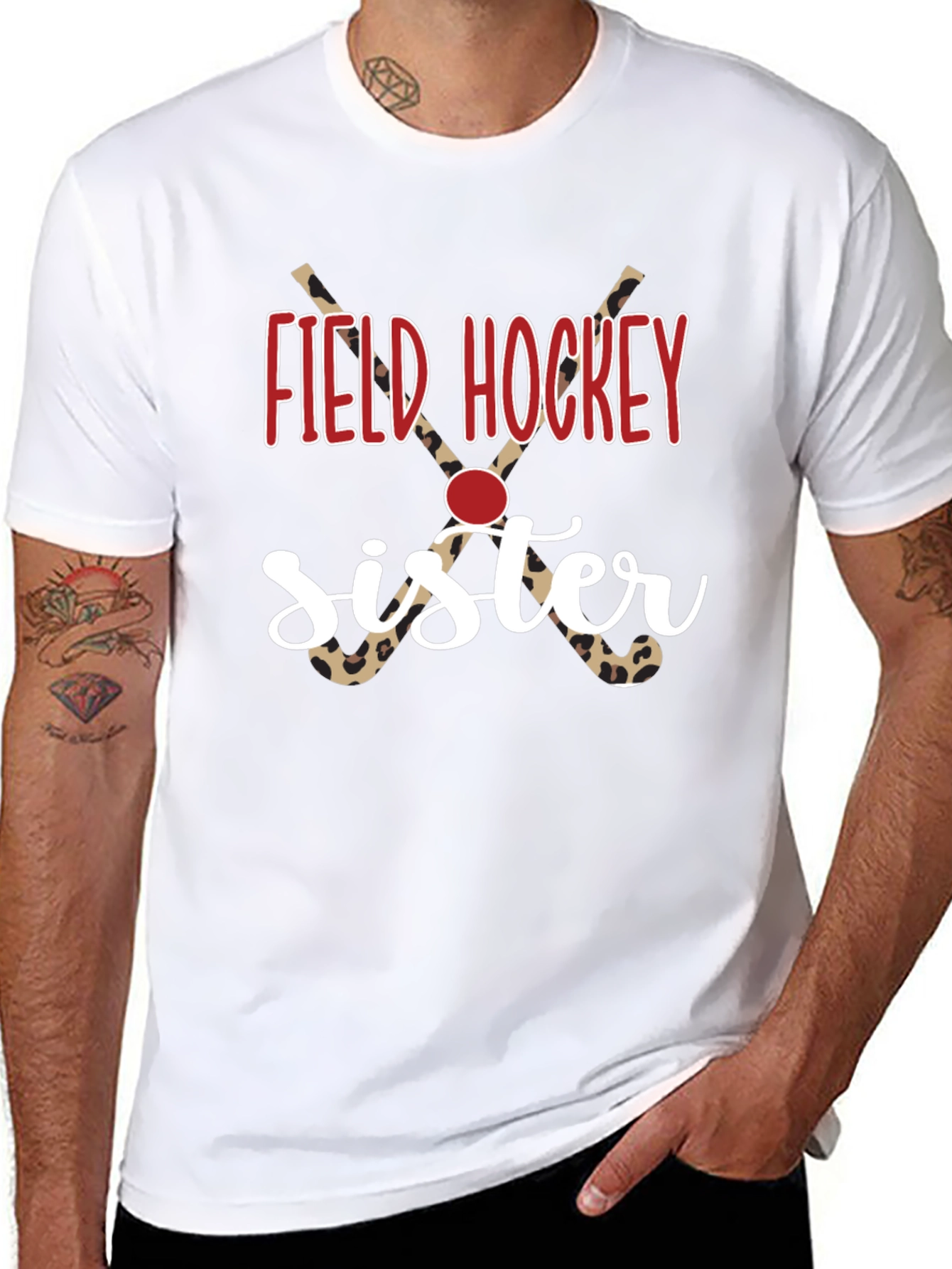 Field Hockey Sister Graphic Tee