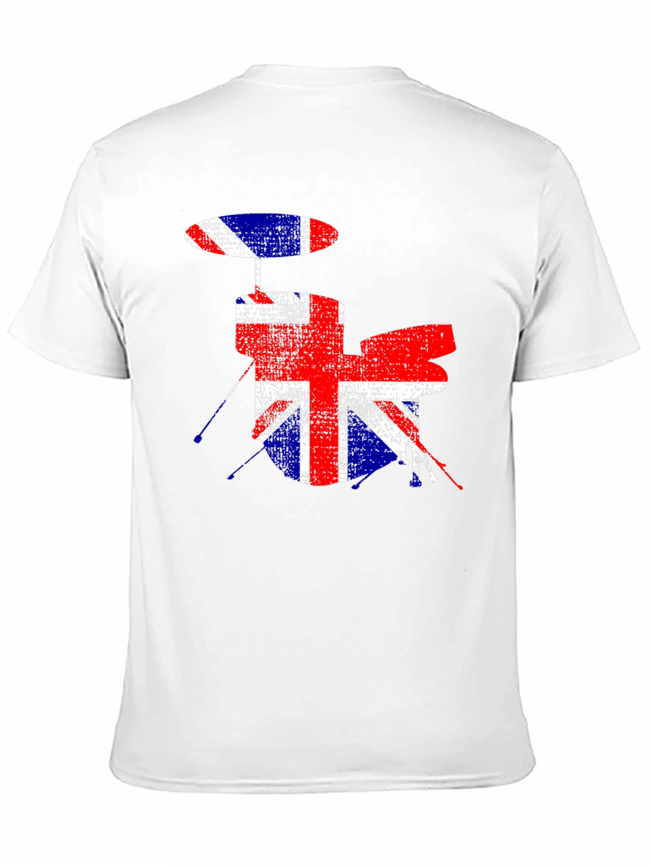 British Flag Drum Set Graphic T-Shirt
