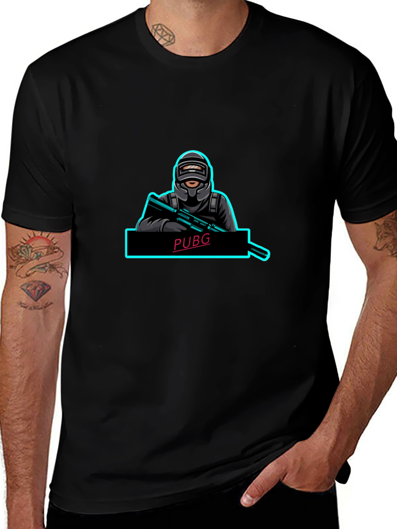 PUBG Inspired Black T-Shirt