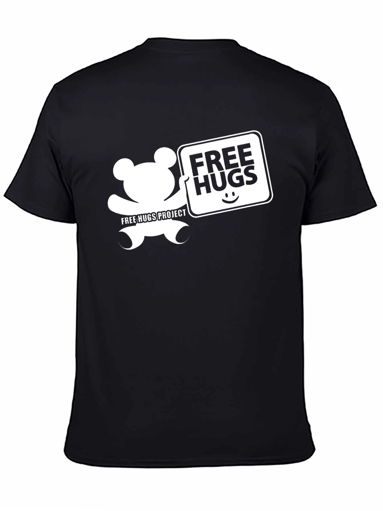 Free Hugs Project Black Graphic Tee