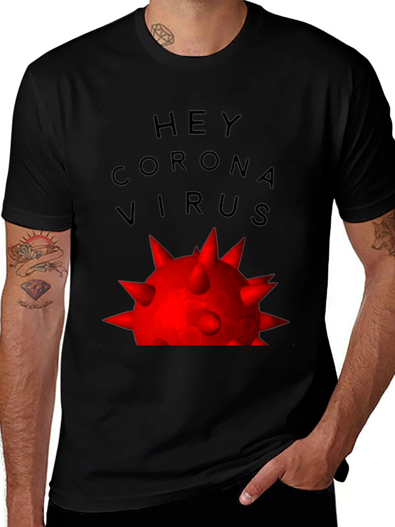 Hey Corona Virus Graphic T-Shirt