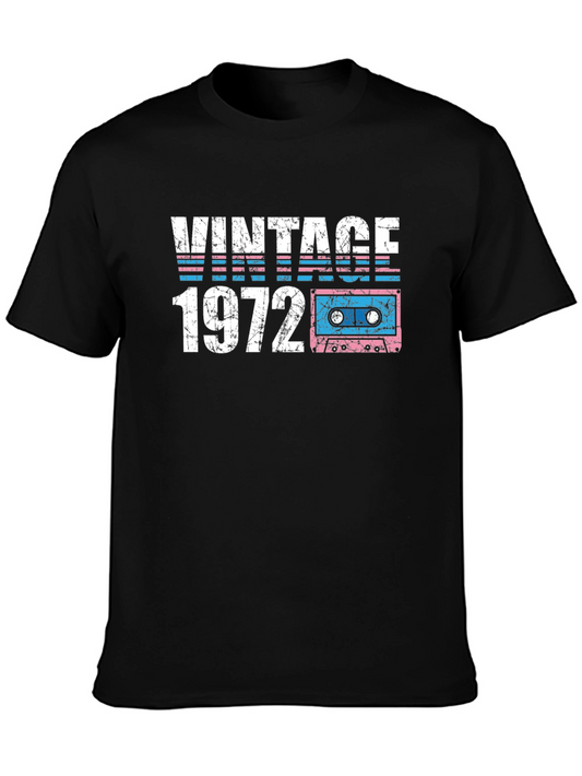 Vintage 1972 Cassette Tape Graphic T-Shirt