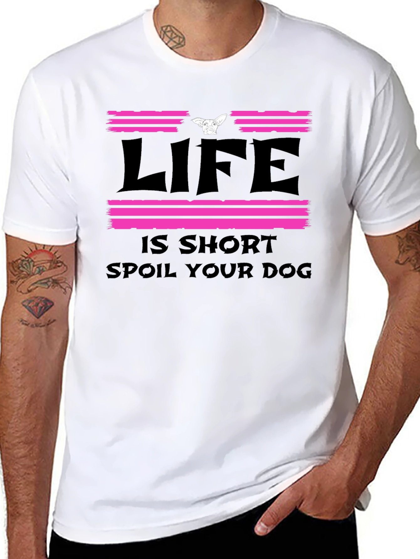 Life Is Short Spoil Your Dog Graphic Tee