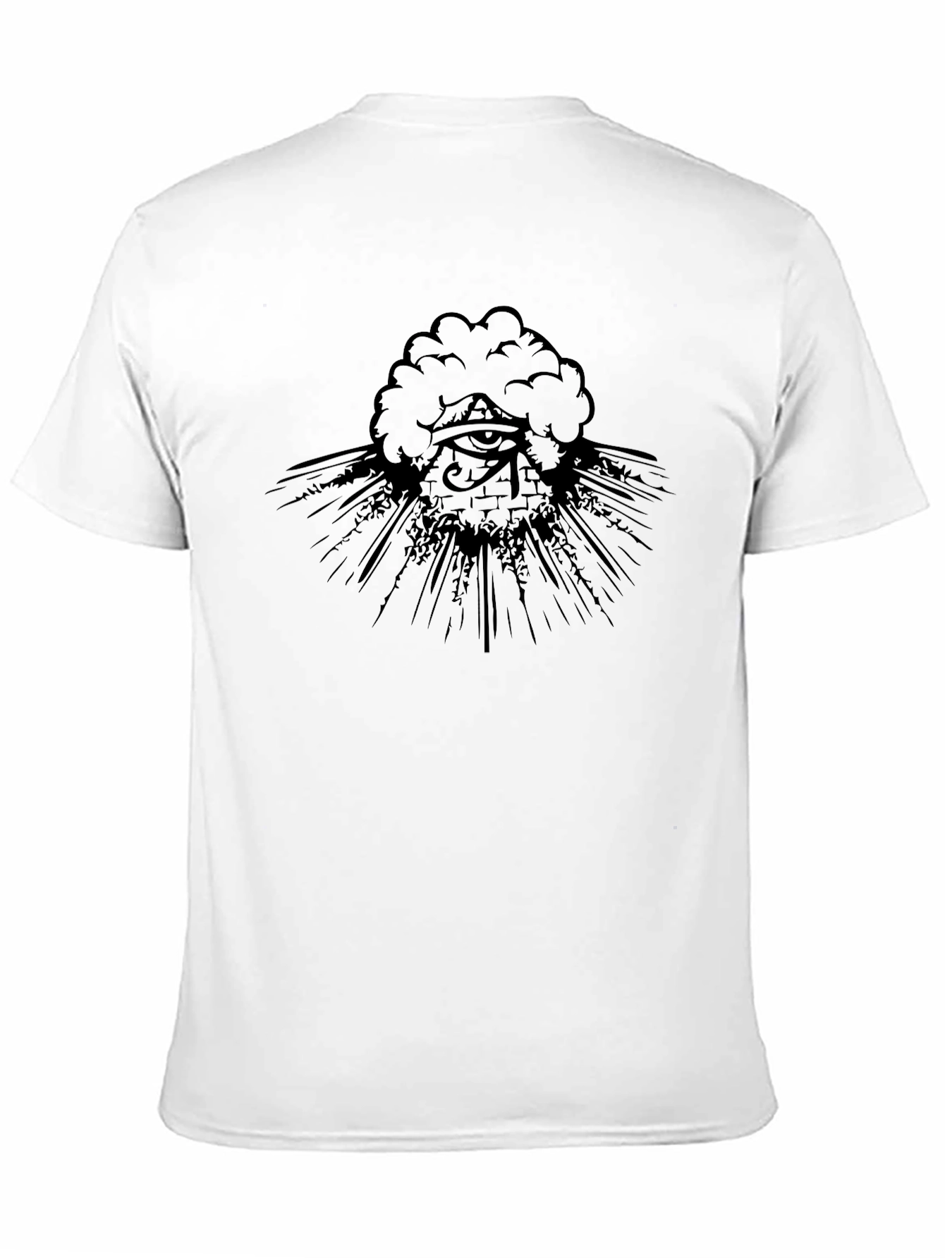 Eye of Providence Graphic Tee - Black Cotton Blend