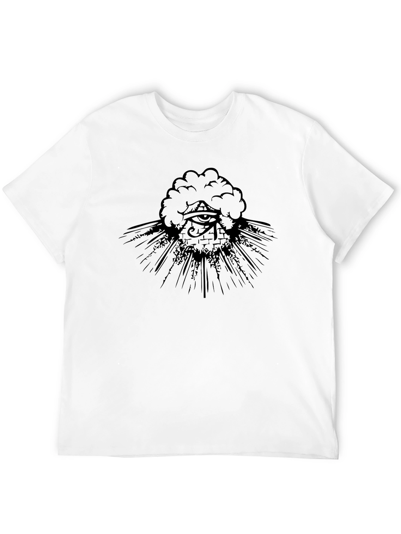 Eye of Providence Graphic Tee - Black Cotton Blend
